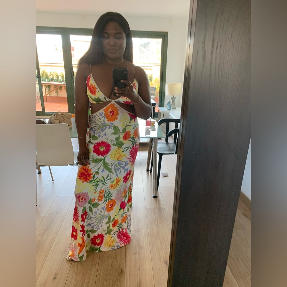 Worn once! Reformation Poppies Silk Maxi Dress - Fabrizia Floral
